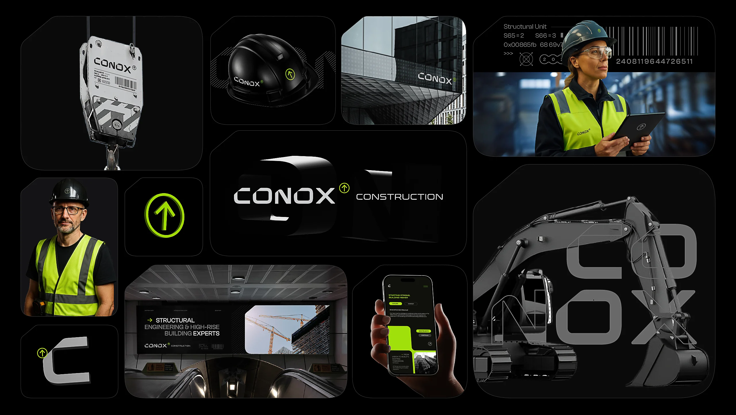 Conox branding grid system